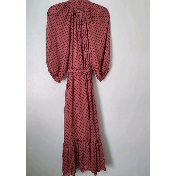 Zimmermann Esponage Silk Neck Tie Bow Midi Dress Belt Sz 4 XS , S - Picture 12 of 16